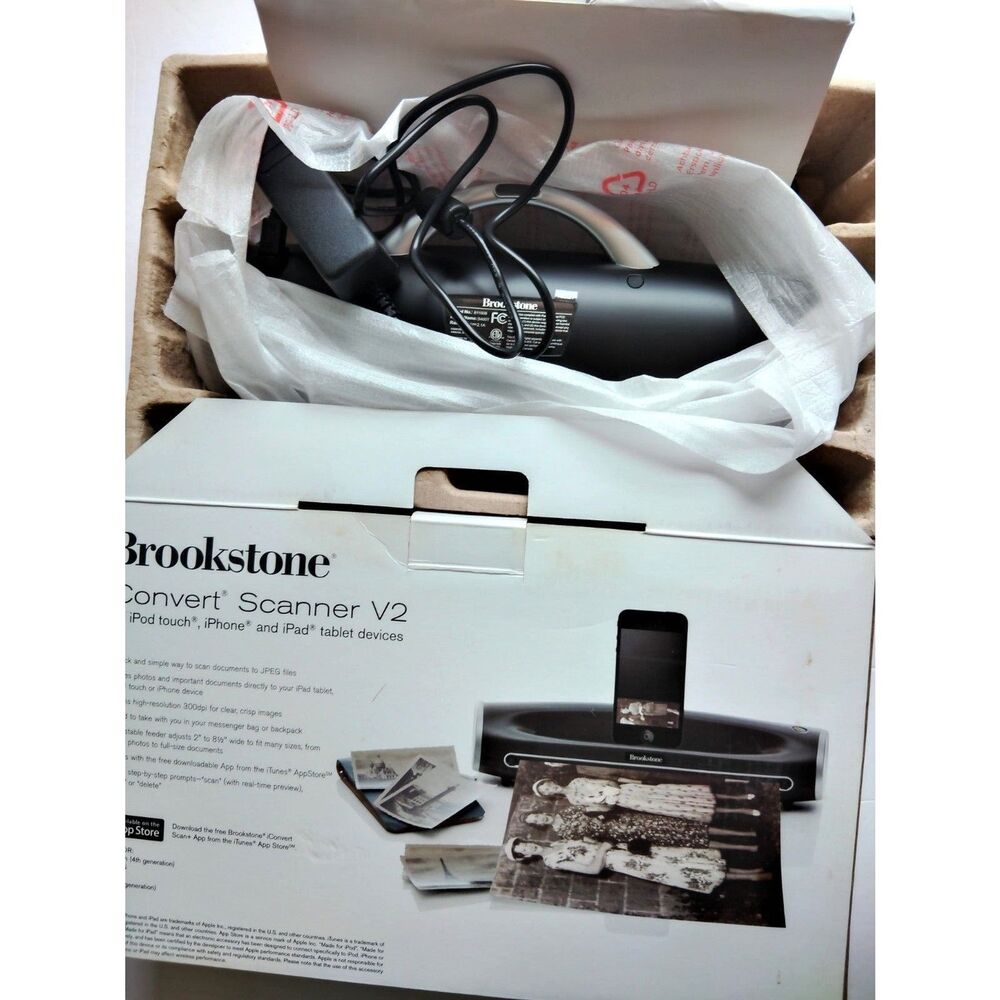 Brookstone iConvert DocumentScanner V2 for Apple iPodTouch,iPhone Tablet Devices
